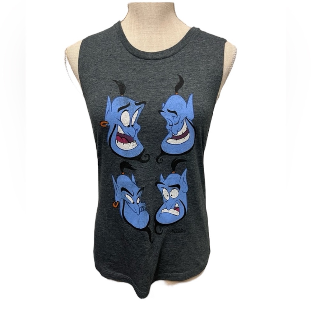 Aladdin Genie Graphic Sleeveless Tank Top Size Small